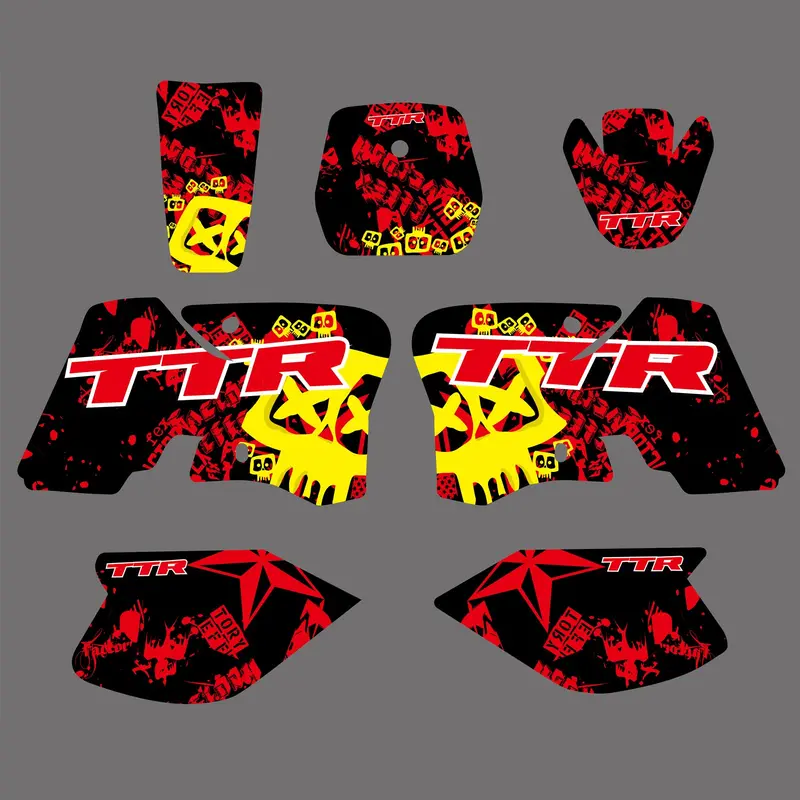 Full Graphics Decals Stickers Kit For Yamaha Ttr90 2000-2007 1