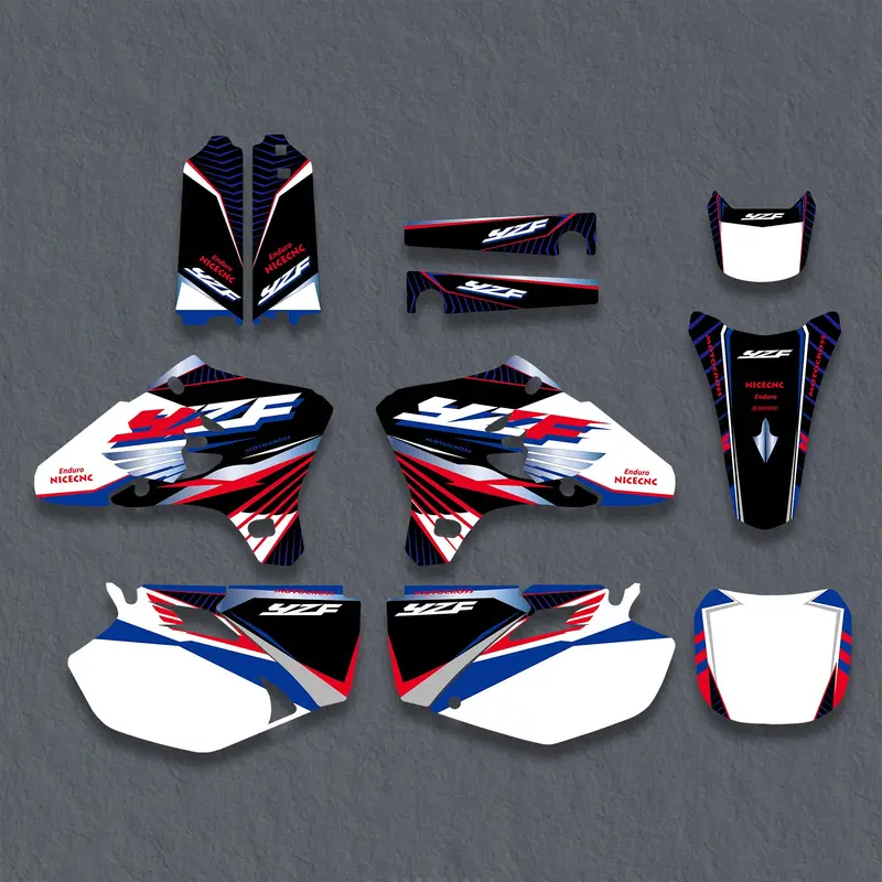 Full Graphics Decals Stickers Kit For Yamaha Yz250f / Yz450f 2003-2005 1