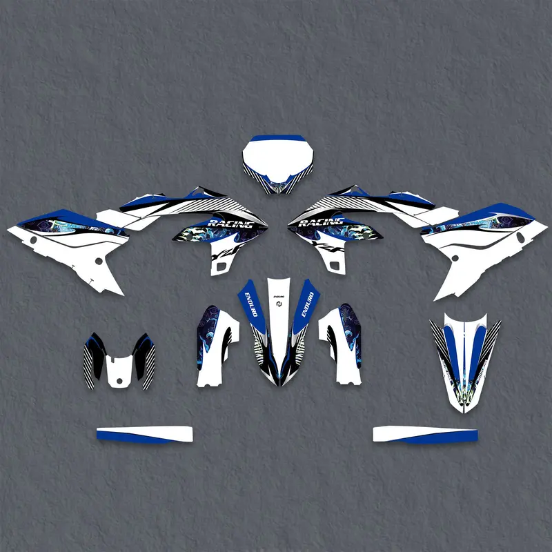 Full Graphics Decals Stickers Kit For Yamaha Yz250f Yz450f 2023-2024 2