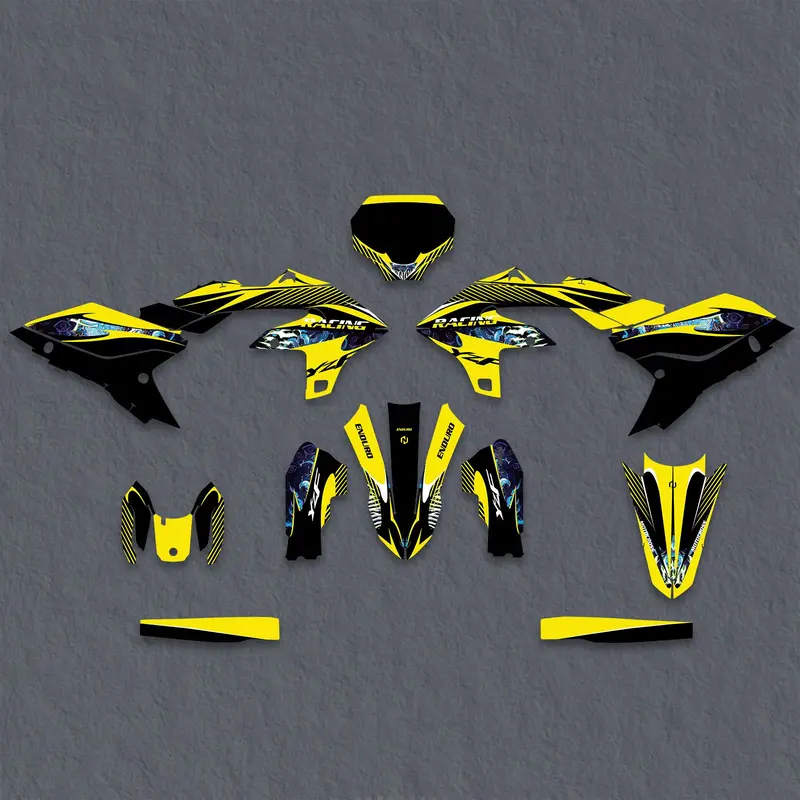 Full Graphics Decals Stickers Kit For Yamaha Yz250f Yz450f 2023-2024 3