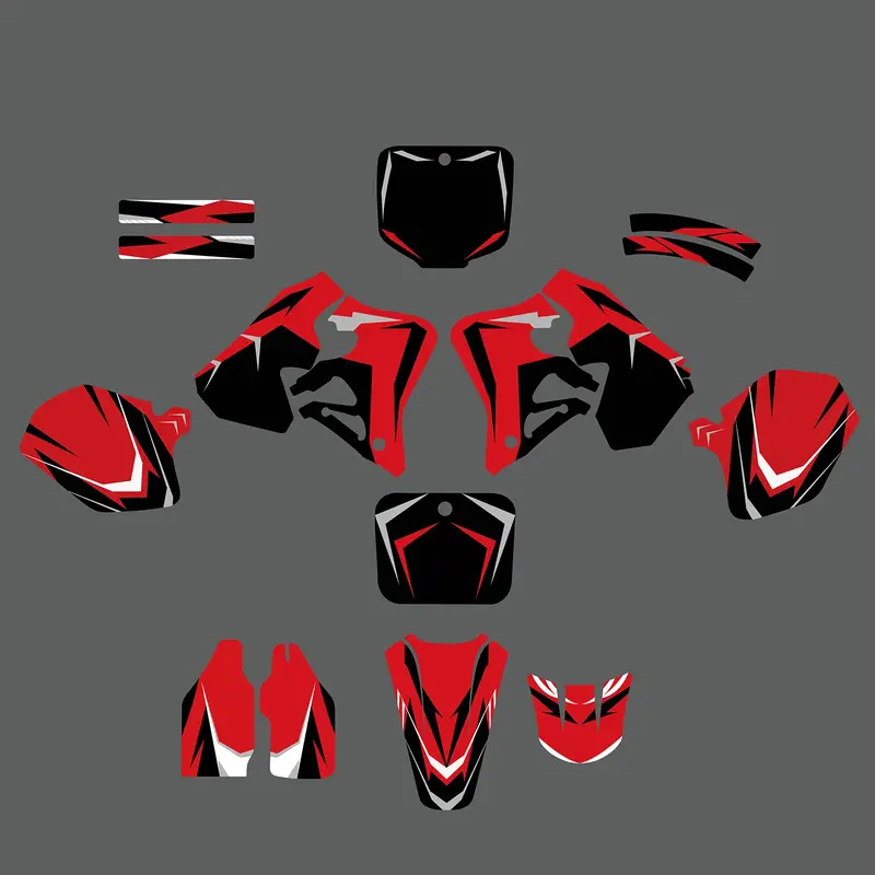 Full Graphics Decals Stickers Set For Honda Cr125 1995-1997 Cr250 1995-1996 1