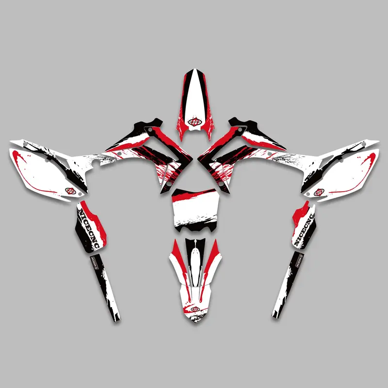 Full Graphics Decals Stickers Set For Honda Crf250 2014-2017 Crf450 2013-2016 2