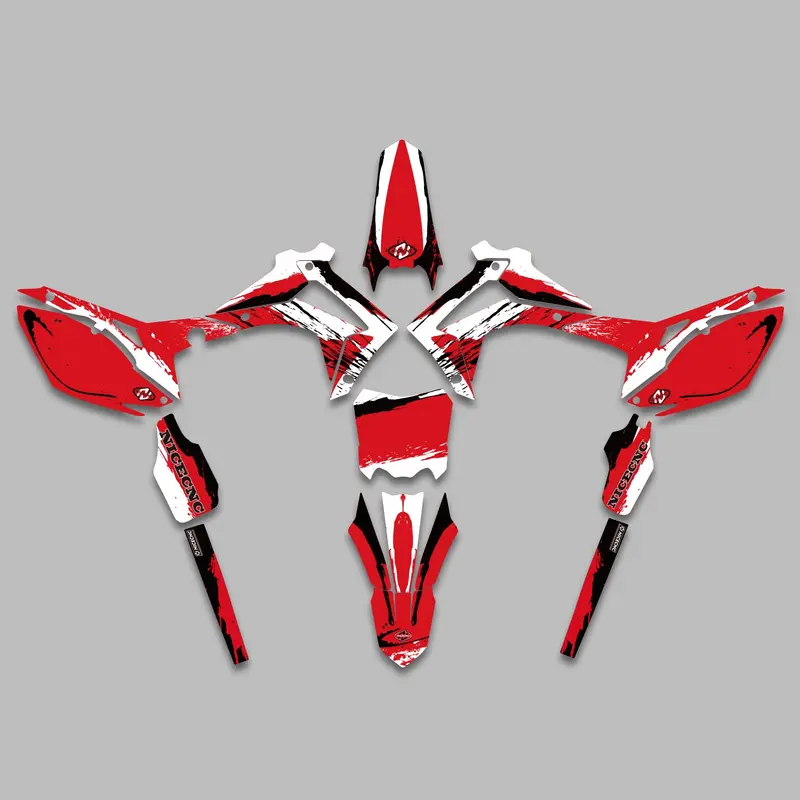 Full Graphics Decals Stickers Set For Honda Crf250 2014-2017 Crf450 2013-2016 2