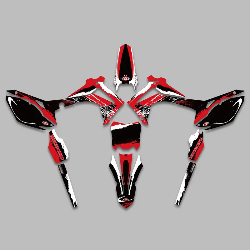 Full Graphics Decals Stickers Set For Honda Crf250 2014-2017 Crf450 2013-2016 3