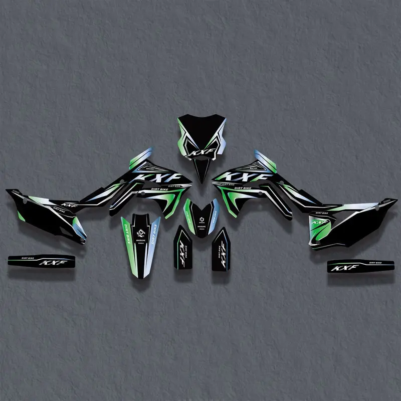 Full Graphics Decals Stickers Set For Kawasaki Kxf250 21-23 Kx450f 19-23 1