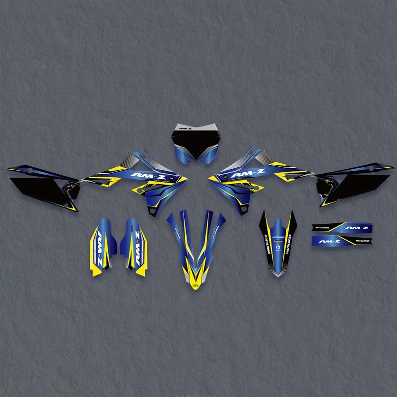 Full Graphics Decals Stickers Set For Suzuki Rmz250 19-25 Rmz450 18-25 1