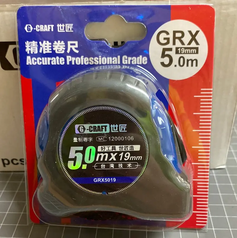 G-Craft Grx-5019 5M X 19Mm Tape Measure Box Of 6 1