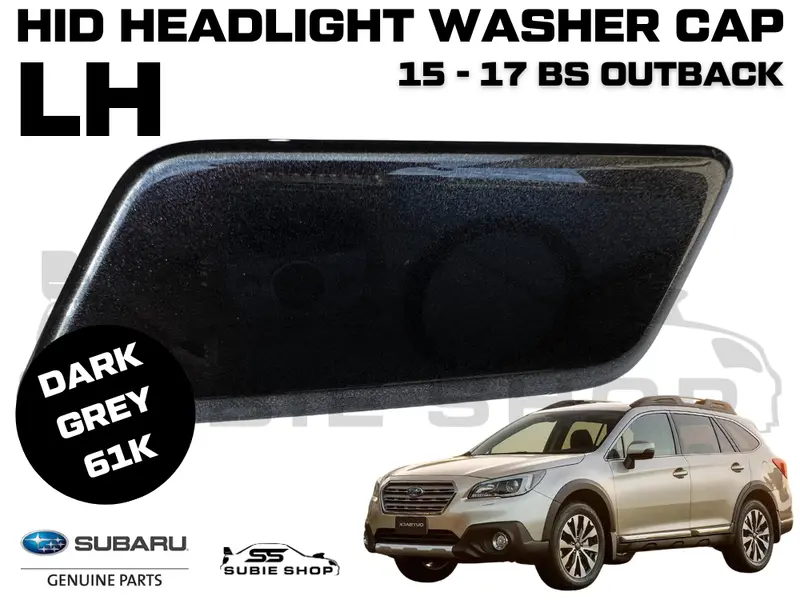 Genine Front Bumper Headlight Washer Cap Cover 15 - 17 Subaru Outback Bs Lh Grey 1