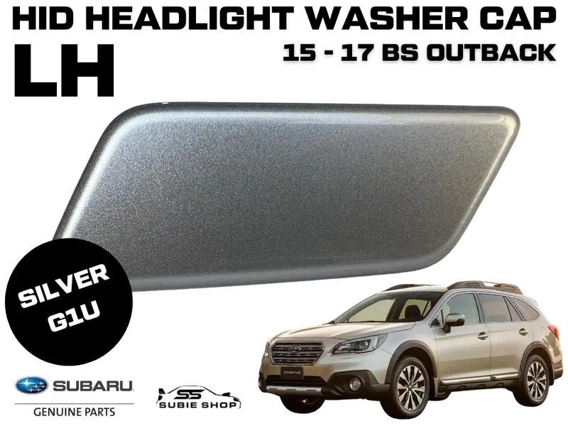 Genine Front Bumper Headlight Washer Cap Cover 15-17 Subaru Outback Bs Lh Silver 1