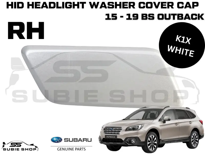 Genine Front Bumper Headlight Washer Cap Cover 15 -17 Subaru Outback Bs Rh White 1