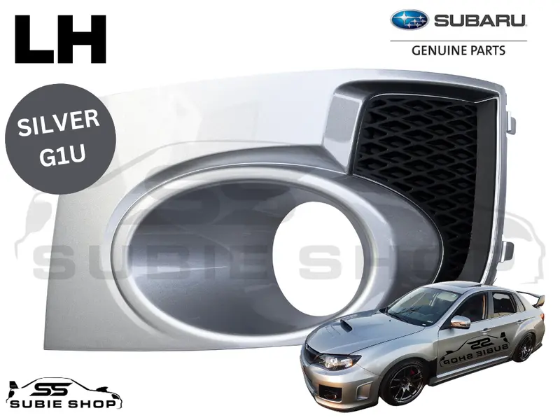 Genuine 11-12 Subaru Impreza Wrx Sti Fog Light Bezel Cover Surround Silver G1u L 1