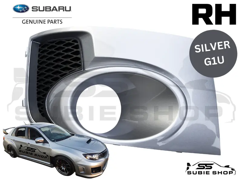 Genuine 11-12 Subaru Impreza Wrx Sti Fog Light Bezel Cover Surround Silver G1u R 1