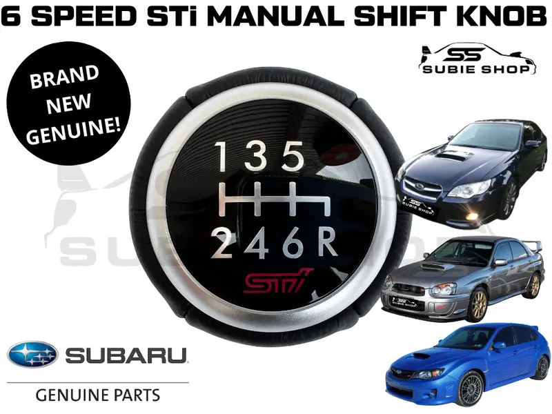 Genuine 6 Speed Manual Shifter Gear Knob Subaru Wrx Sti Liberty Forester Brz S206 Gearknob 1