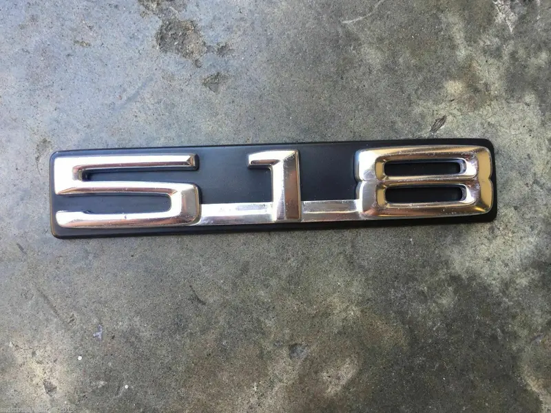 Genuine Bmw E12 518 1972 - 1981 Boot Lid Badge Emblem Original Factory Vintage 1