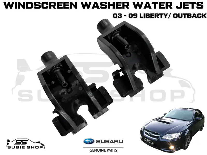 Genuine Bonnet Water Jet Nozzle Squirter Pair Set 03 - 09 Subaru Liberty Outback 1