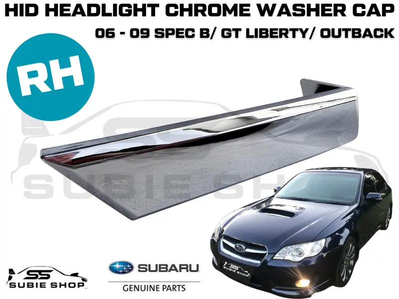 Genuine Headlight Chrome Washer Nozzle Cover Cap Subaru Liberty Outback 06-09 Rh 1