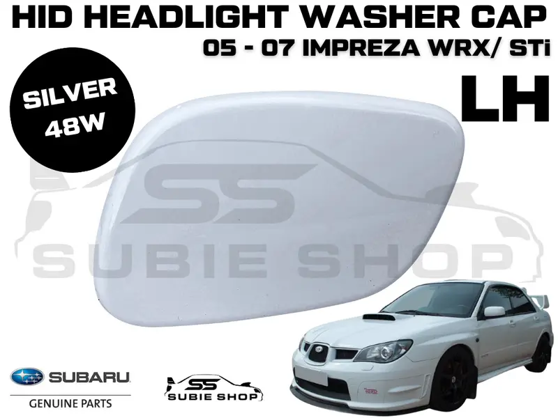 Genuine Headlight Washer Cap Cover 05 - 07 Subaru Impreza Gd Wrx Sti Lh Silver 48W 1