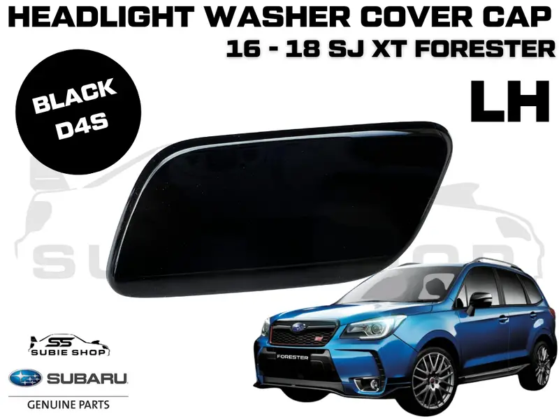 Genuine Headlight Washer Cap Cover 2016 -18 Subaru Forester Sj Xt Left Black D4s 1