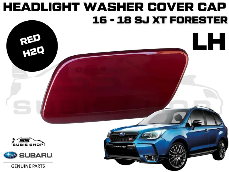 Genuine Headlight Washer Cap Cover 2016 - 18 Subaru Forester Sj Xt Left Red H2q 1