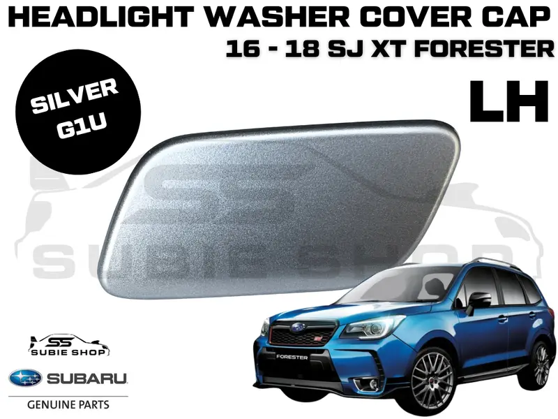 Genuine Headlight Washer Cap Cover 2016-18 Subaru Forester Sj Xt Left Silver G1u 1