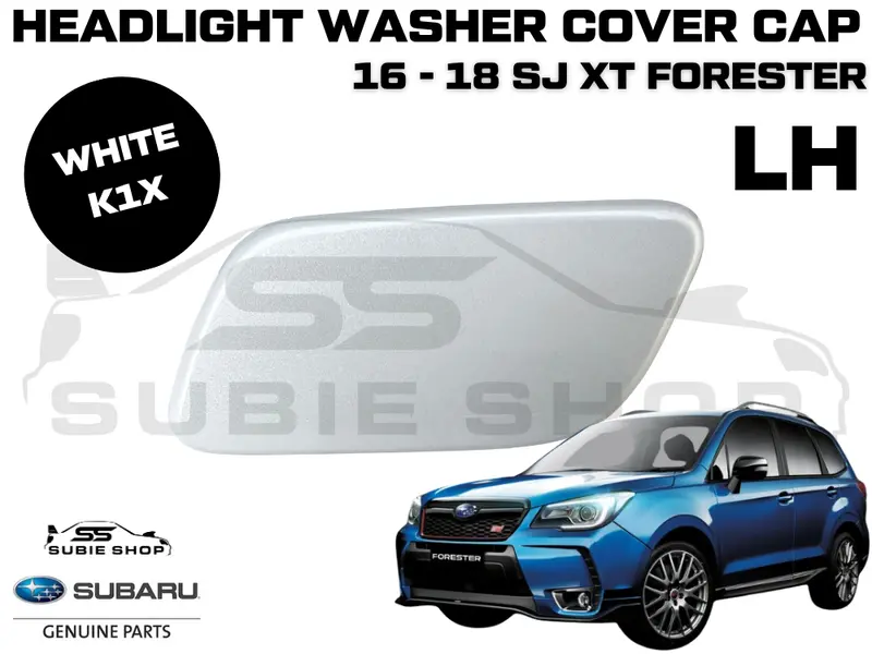 Genuine Headlight Washer Cap Cover 2016 -18 Subaru Forester Sj Xt Left White K1x 1