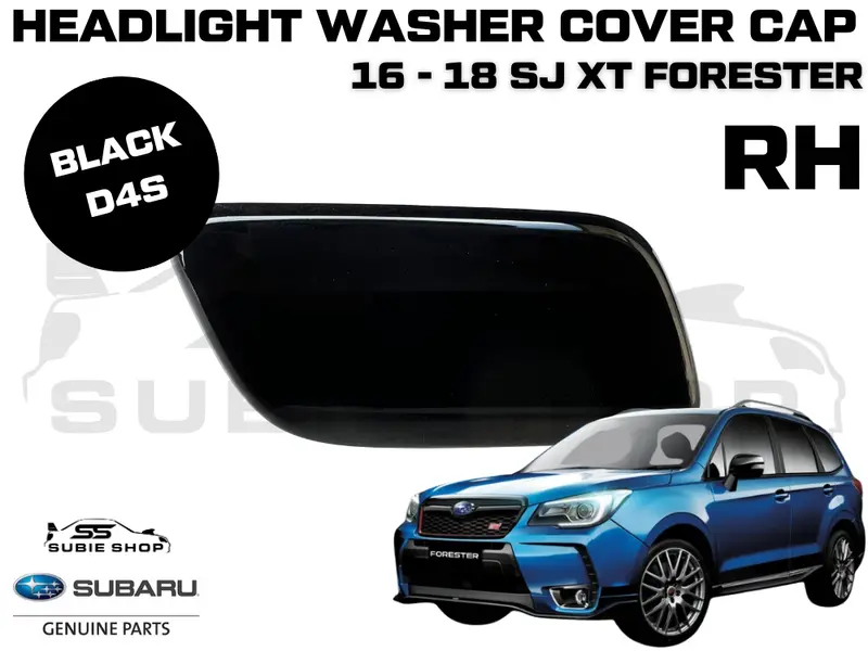 Genuine Headlight Washer Cap Cover 2016-18 Subaru Forester Sj Xt Right Black D4s 1