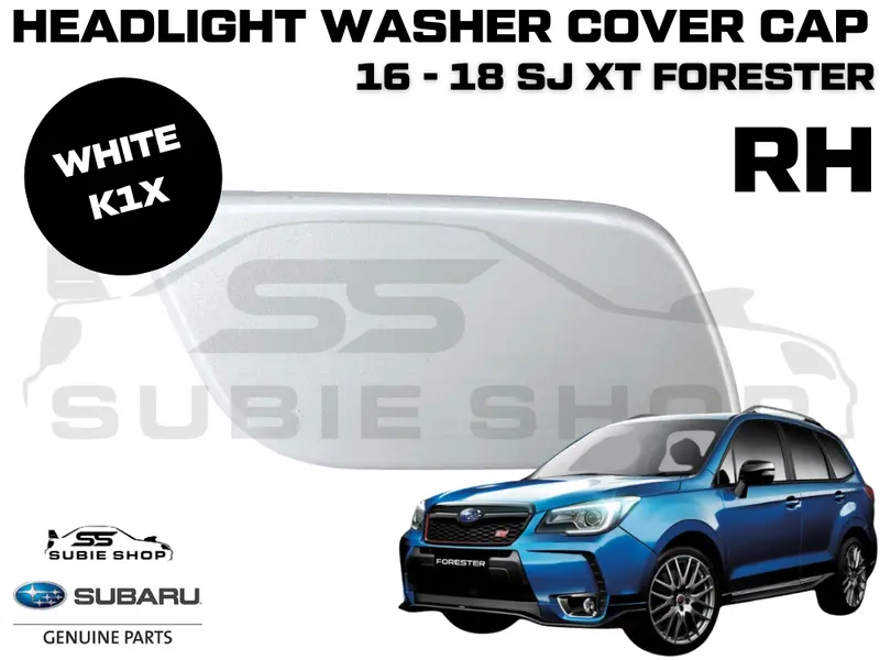 Genuine Headlight Washer Cap Cover 2016-18 Subaru Forester Sj Xt Right White K1x 1