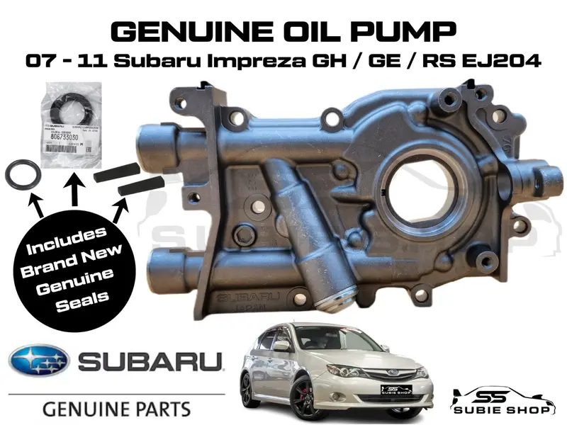 Genuine Oem Oil Pump 2007 - 2011 Subaru Impreza Gh / Ge / Rs Ej204 W Seals 320 1