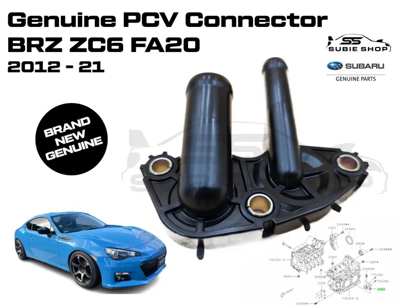 Genuine Oem Subaru Brz Zc6 2012 - 21 Pcv Valve Oil Coolant Hose Connector Plate 1