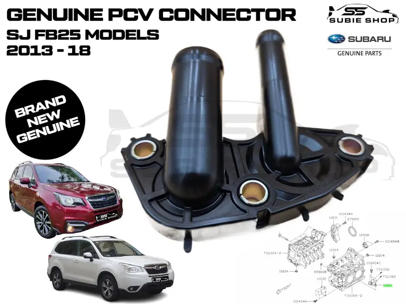 Genuine Oem Subaru Forester Sj Fb25 2013 - 18 Pcv Valve Hose Connector Plate 1