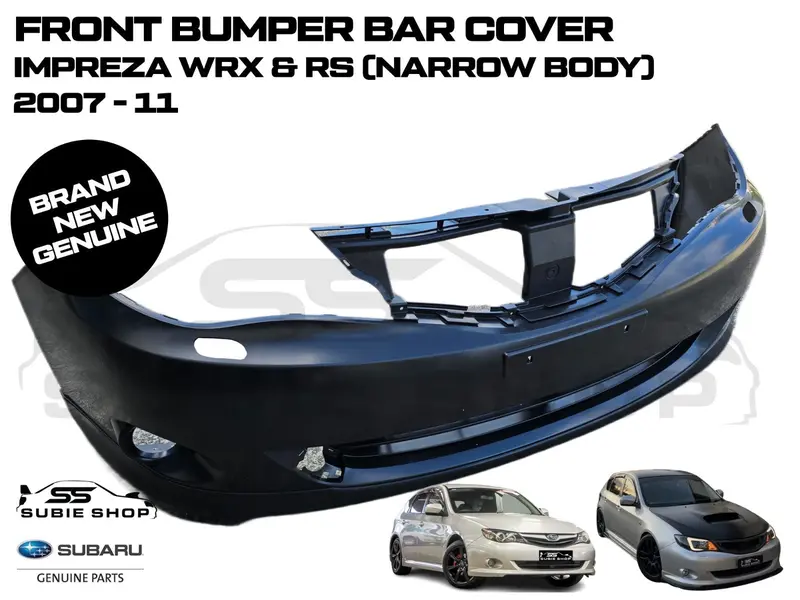 Genuine Oem Subaru Impreza G3 Rs Wrx 07 - 11 Narrow Body Front Bumper Bar Cover 1