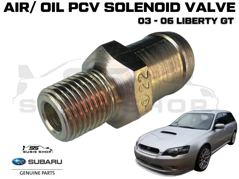 Genuine Oem Subaru Liberty Gt Turbo 2003 - 06 Ej20x Pcv Valve Solenoid Air Oil 1