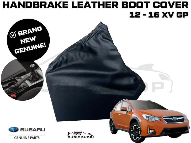Genuine Oem Subaru Xv Gp 2012 - 2016 Black Hand Brake Leather Boot Cover Trim 1