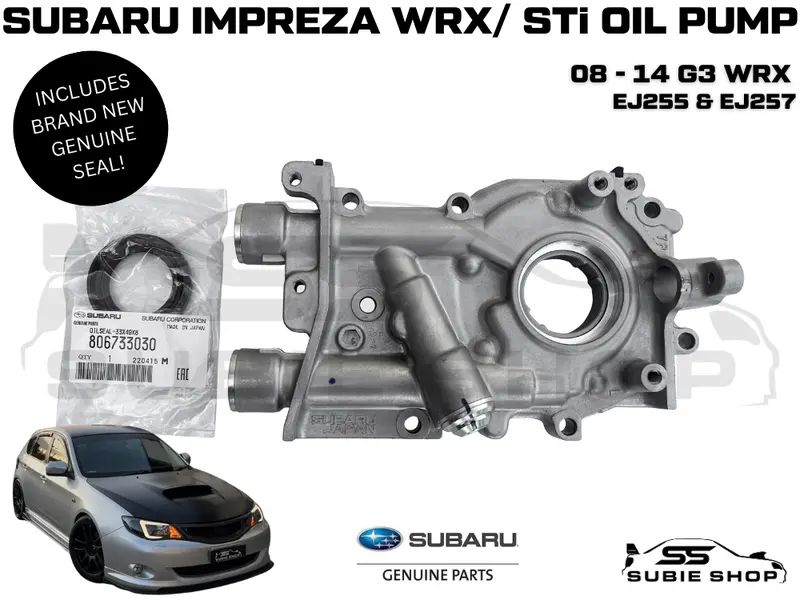Genuine Oil Pump Ej255 257 Subaru Impreza G3 Wrx Sti Turbo 2008 -2014 W Seal 360 1