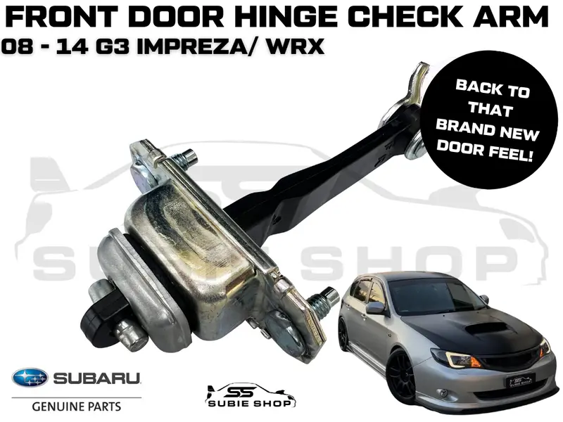 Genuine Subaru 08 - 14 Impreza Gh G3 Wrx Car Door Hinge Check Arm Stopper Front 1