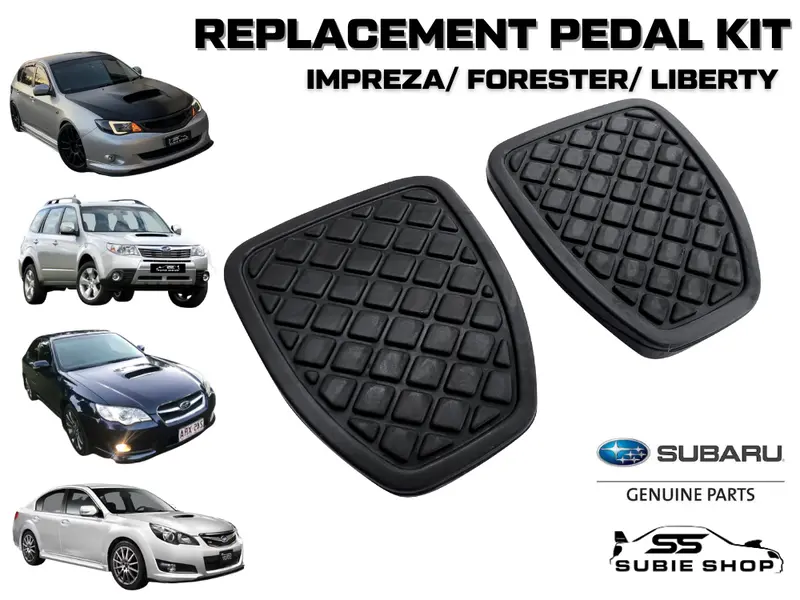 Genuine Subaru Brake Clutch Rubber Replacement Pedal Pad Covers Impreza Forester Liberty Wrx 1