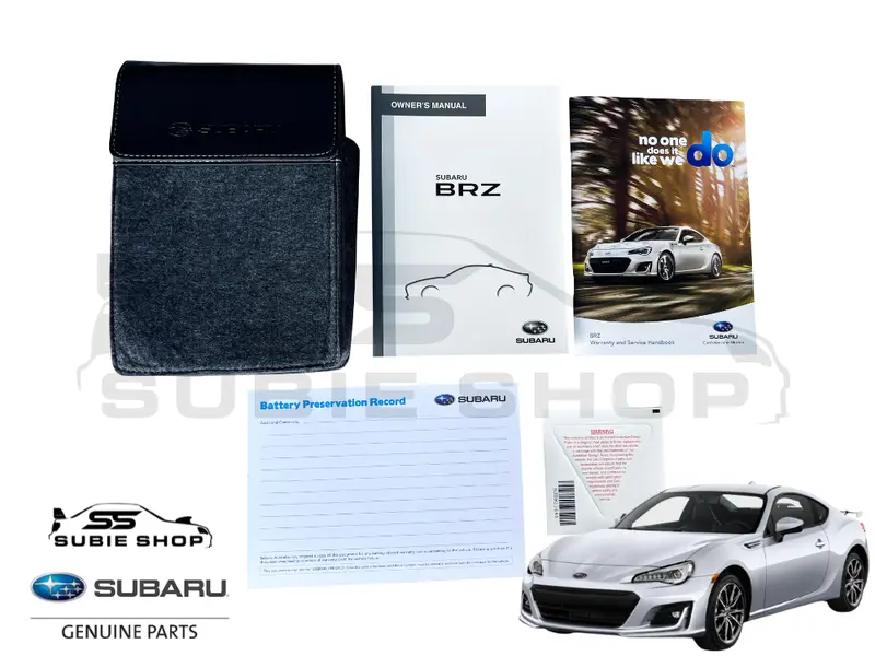 Genuine Subaru Brz 2018 - 21 Factory Owners Manual Log Service Book Wallet Pouch 1