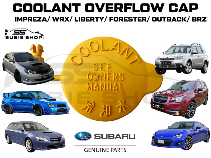 Genuine Subaru Coolant Overflow Bottle Reservoir Tank Cap Lid Impreza Forester 1