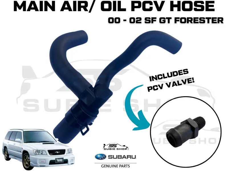 Genuine Subaru Forester Sf Gt Turbo Ej 00 - 02 Main Pcv Vacuum Air Oil Hose Pipe 1