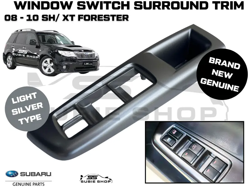 Genuine Subaru Forester Sh 08 - 10 Driver Door Grab Handle Window Switch Trim 1