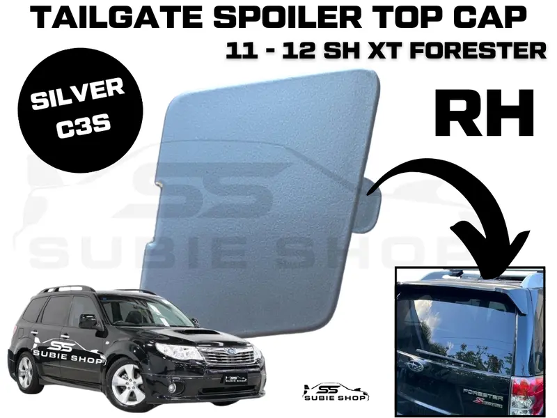 Genuine Subaru Forester Sh Xt 11 - 12 Tailgate Spoiler Cap Cover Right Rh Silver 1