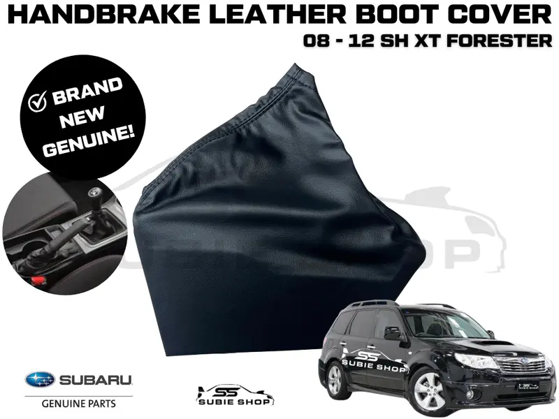 Genuine Subaru Forester Sh Xt 2008 - 2012 Black Hand Brake Leather Boot Cover 1