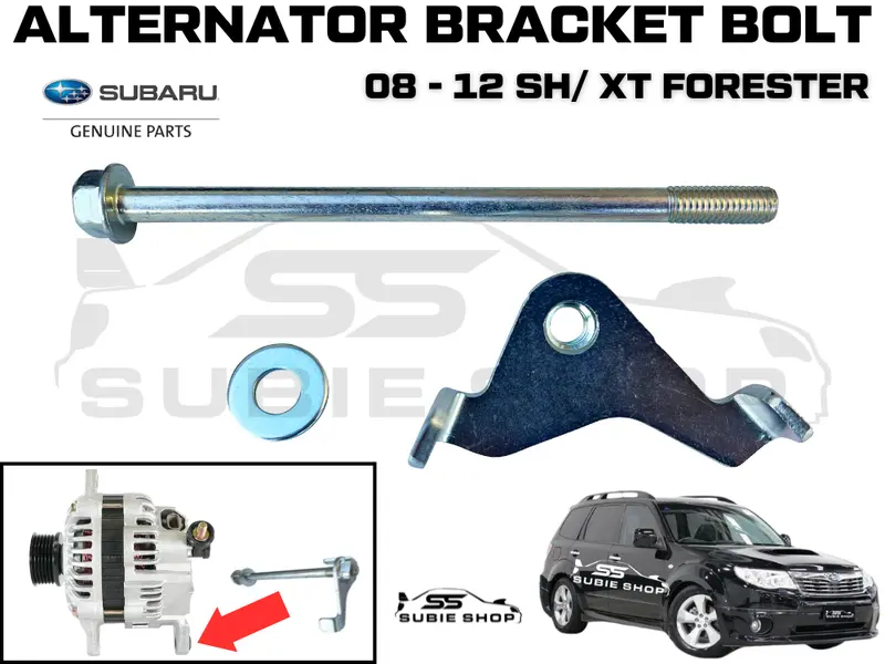 Genuine Subaru Forester Sh Xt Turbo 08 -12 Alternator Bracket Bolt Tensioner Nut 1