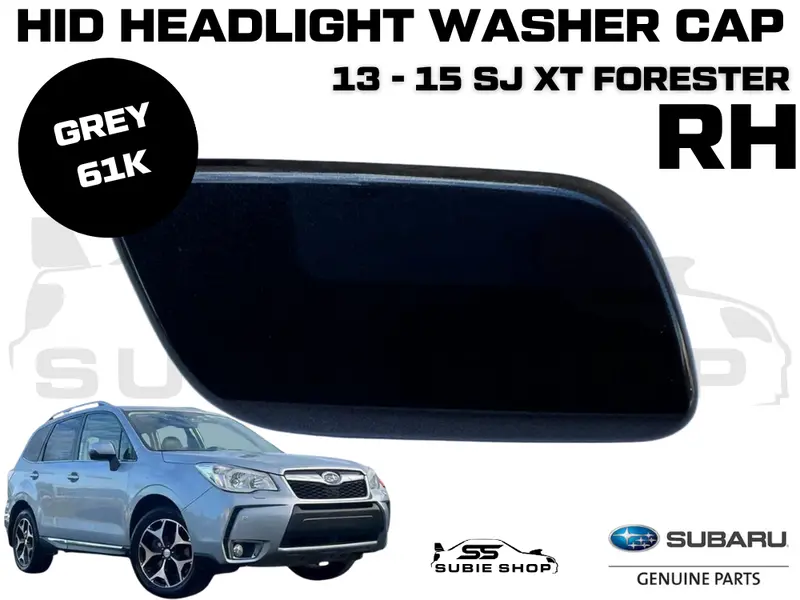 Genuine Subaru Forester Sjxt 2013 - 2015 Headlight Washer Cap Cover Grey 61K Rh 1