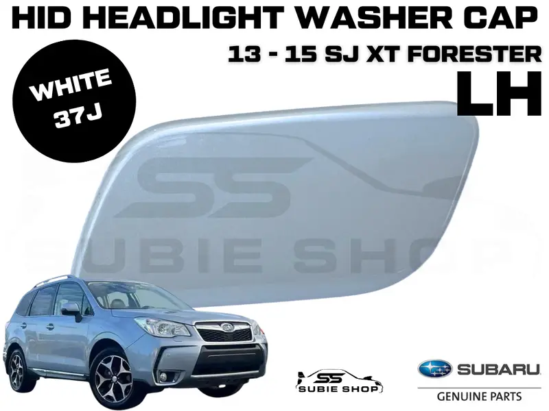 Genuine Subaru Forester Sjxt 2013 - 2015 Headlight Washer Cap Cover White 37J Lh 1