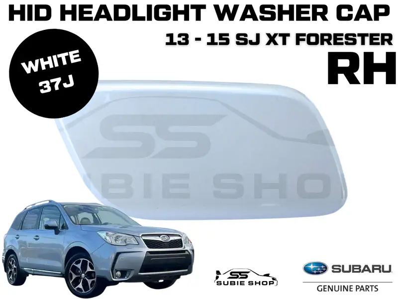 Genuine Subaru Forester Sjxt 2013 - 2015 Headlight Washer Cap Cover White 37J Rh 1