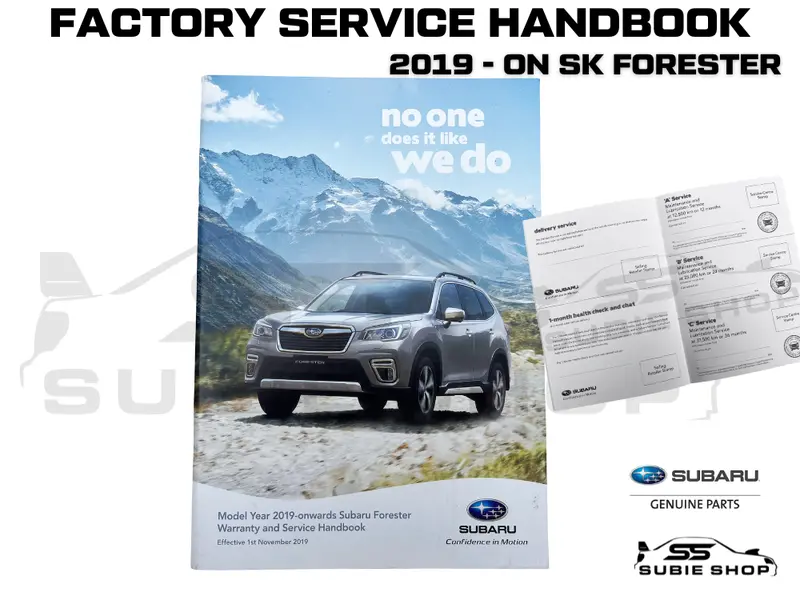 Genuine Subaru Forester Sk 19 - 23 Factory Warranty & Service Handbook Log Book 1