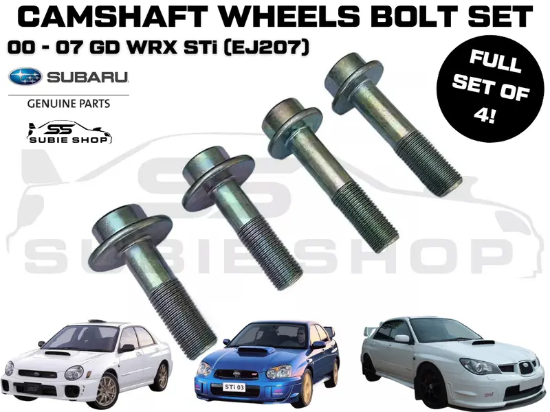 Genuine Subaru Gd Wrx Sti 2000 -07 Ej207 Camshaft Cam Intake Exhaust Wheel Bolts 1