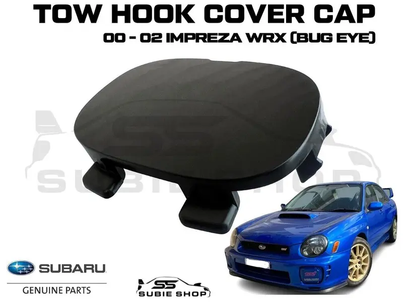 Genuine Subaru Impreza 00 -02 Gd Wrx Bug Eye Front Bumper Bar Tow Hook Cap Cover 1