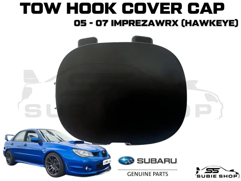Genuine Subaru Impreza 05 -07 Gd Wrx Hawkeye Front Bumper Bar Tow Hook Cap Cover 1